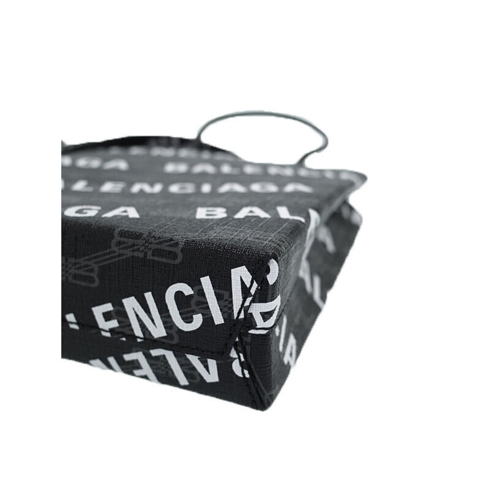 Balenciaga Shopping bag leather all over monogram Brown - Picture 7 of 9